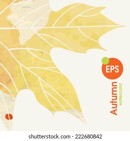 Simple Autumn Background.  Vector Illustration. Eps 10