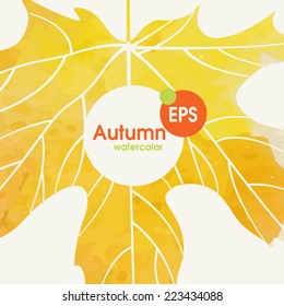 Simple Autumn Background.  Vector Illustration. Eps 10