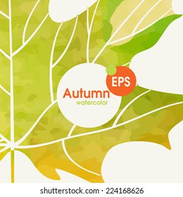 Simple Autumn Background.  Vector Illustration. Eps 10