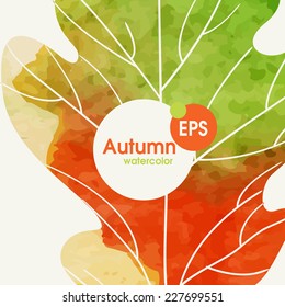 Simple Autumn Background.  Vector Illustration. Eps 10