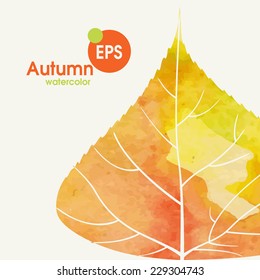 Simple Autumn Background.  Vector Illustration. Eps 10