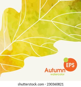 Simple Autumn Background.  Vector Illustration. Eps 10