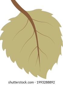 Simple autumn herbal element for design vector
