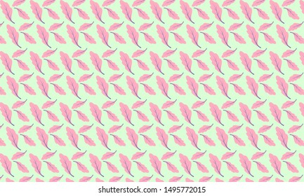 Simple autumn leaves floral pattern 