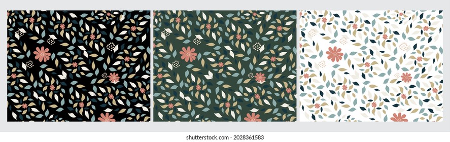 
Simple autumn motif with beautiful leaves. Vector illustration