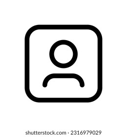 Simple Avatar icon. The icon can be used for websites, print templates, presentation templates, illustrations, etc
