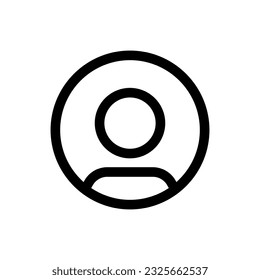 Simple Avatar icon. The icon can be used for websites, print templates, presentation templates, illustrations, etc