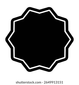 Simple Award Label Vector, Empty Badge for Branding Design