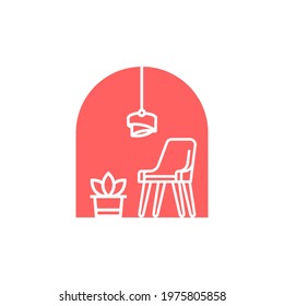 Simple Awesome Interior logo vector
