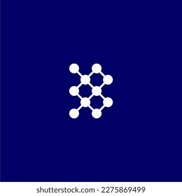 Simple B connected dots logo