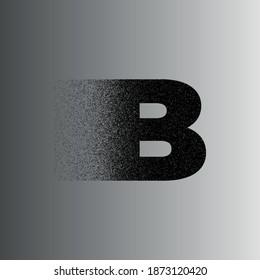 It is a simple B font letter design