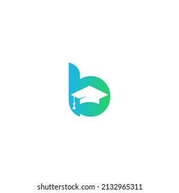 Letra simple B y logotipo de Educación
