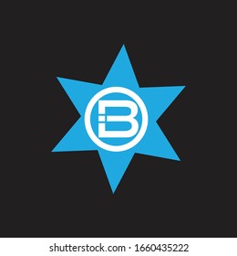 Einfache B-Buchstaben oder Schriftlogo