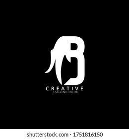 Simple B letter logo design. Vector EPS10.