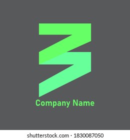 simple B shape logo for company