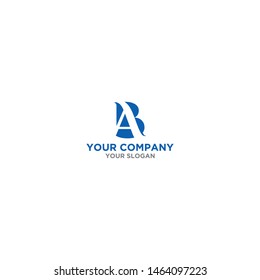 Simple BA Logo Design Vector