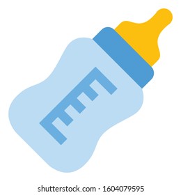 Simple baby bottle icon - Vector