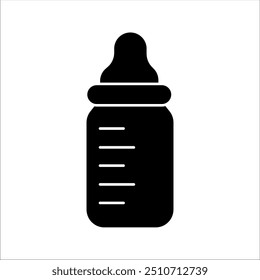 Simple baby bottle vector icon design