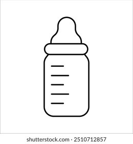 Simple baby bottle vector icon design