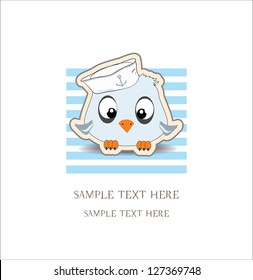 simple baby card