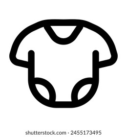 Simple Baby Clothes icon. The icon can be used for websites, print templates, presentation templates, illustrations, etc