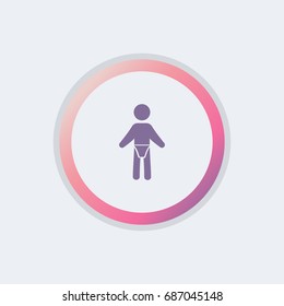 simple baby icon