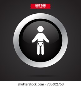 simple baby icon