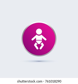 simple baby icon