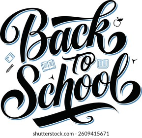 Simple Back to School Typography Design 