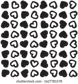 Simple backdrop with hearts for decoration for valentines day, mothers day or birthday. Romantic vector illustration.
