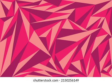 Simple background with abstract colorful triangle pattern. Abstract geometric interior wallpaper