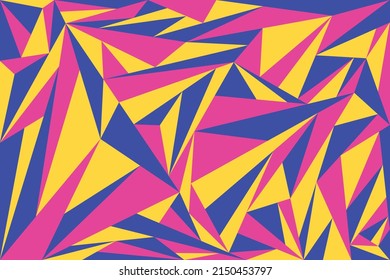 Fondo simple con un patrón triangular colorido abstracto. Resumen de fondo de pared interior geométrico