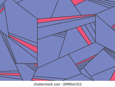 Simple background with abstract geometric lines pattern. Abstract interior wallpaper