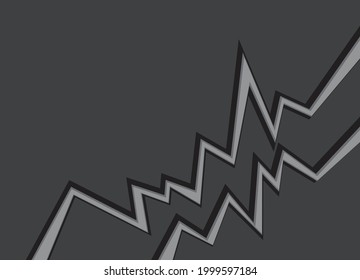 Simple background with abstract grey zigzag lines pattern and some copy space area