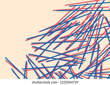 Simple background with abstract irregular stick pattern and with some copy space area