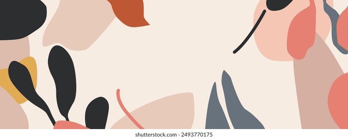 A simple background with abstract shapes