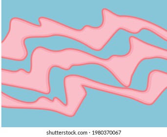 Simple background with abstract waving lines pattern
