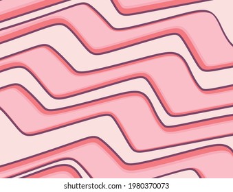 Simple background with abstract wavy lines pattern