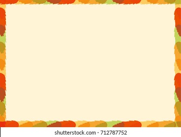 Simple background of autumn images, vector data
