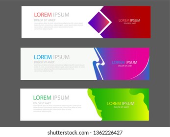 Simple background banner. collection of abstract editable template designs, marketing layouts, advertisements etc. vector illustration