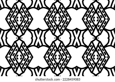 simple background. black and white seamless pattern