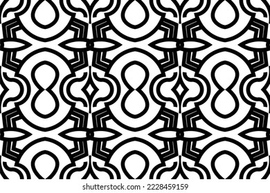 simple background. black and white seamless pattern