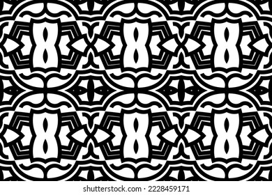simple background. black and white seamless pattern