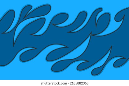 Simple background with blue flame pattern