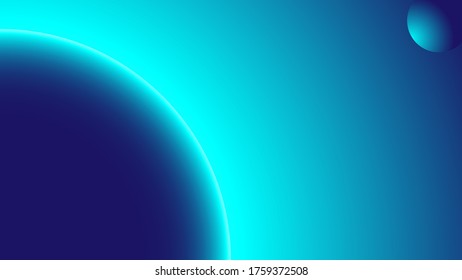 Simple background with blue light reflection effect