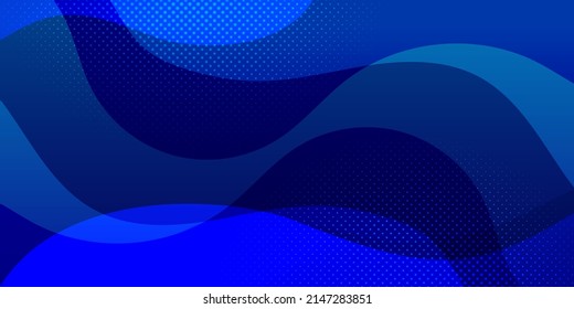 Fondo simple con líquido azul y polcadot como elemento principal 