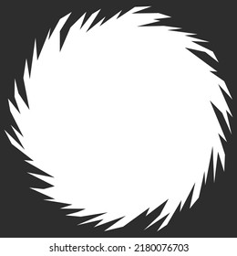 Simple background with circle spikes pattern and with some copy space area