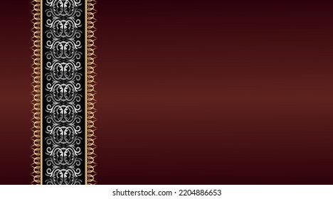 simple background, with classic ornaments