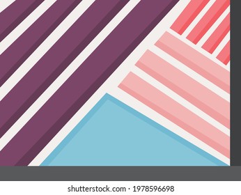 Simple background with colorful abstract striped pattern