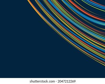 Fondo simple con patrón de líneas redondeadas